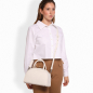 Preview: Henkeltasche als Crossbody Tasche aus Nappaleder Weiß